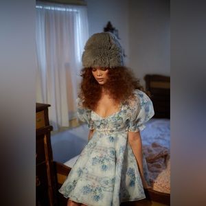 Selkie La Belle Etoile Parliament Dress (size L) - Puff Sleeve Dress